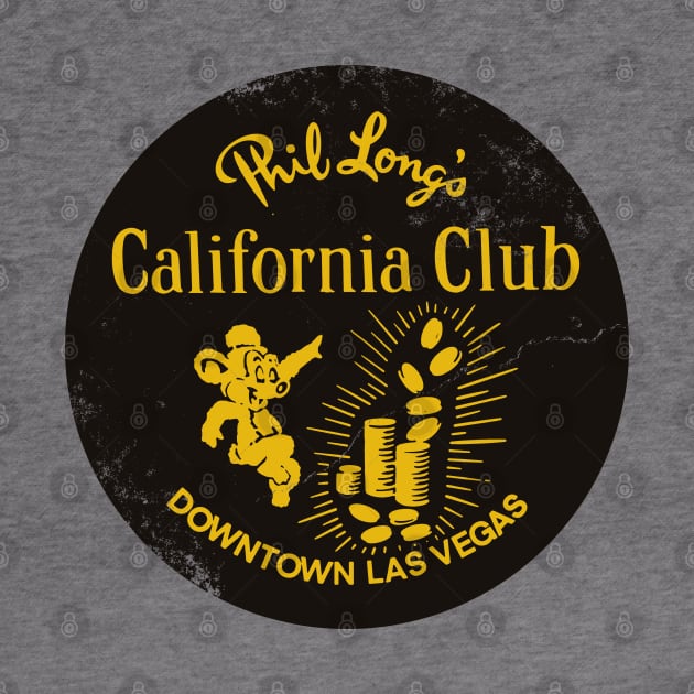 Retro Vintage California Club Casino Las Vegas by StudioPM71